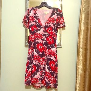 Michael Kors midi silk blend dress...